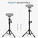 InnoGear Webcam Tripod, Extendable Webcam Stand for Desk Camera Stand Mount with Phone Holder for Webcam C922 C930e C920S C920 C615 C960 C920x BRIO 4K NexiGo N60, Right Light, GoPro with 1/4