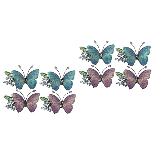 Barrettes à cheveux brodées coffret de 8 pièces pour offrir en cadeau d'anniversaire