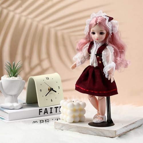 Image of Yaocom 6 Pcs Adjustable Doll Stands for 12 Inch to 18 Inch Dolls Display Stand with Expandable Waist Wire Action Figure Display(Black Silver)