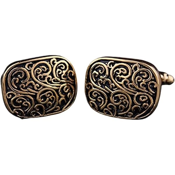 WAAZI Manschettknappar Manschettknappar Elegant stil Manschettknappar Personliga Manschettknappar Skjorta Tillbehör Metall Unik Manschettknapp Utsökt Guldmanschett för män Knapp Manschettknapp