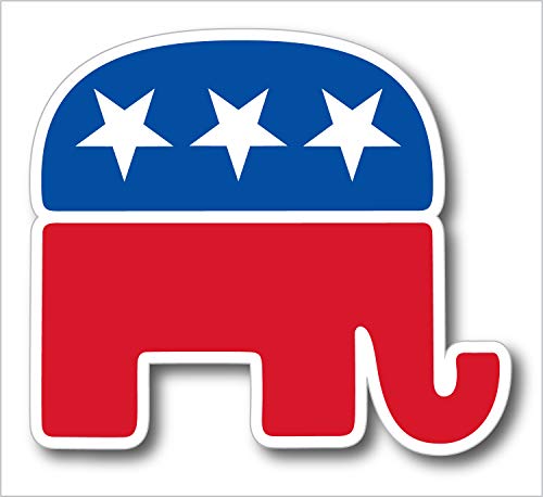 StickerJOE GOP Elephant Republican Political Bumper Sticker 5