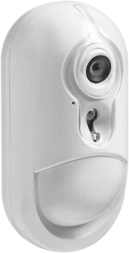 DSC PG9934P PowerG Wireless PIR Security Motion Detector with Camera and Pet Immunity; Compatible with PowerSeries Neo, PowerSeries Pro and Qolsys panels; Camera Range of 39 ft.
