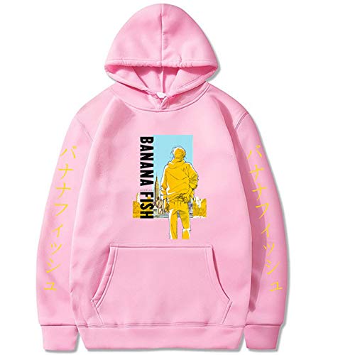 Unisex Anime Banana Fish Hoodies Sudadera con Capucha de Manga Larga Pullover Anime Banana Fish Cover