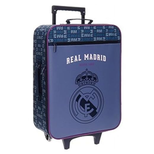 Real Madrid 5649151 Basic Equipaje Infantil, 52 cm, 26 litros, Multicolor