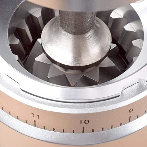 JRZTC Konische Burr Kaffeemühle,Elektrische Kaffeebohnenmühle,Druckguss-Aluminiumgehäuse,Grob für French Press, Fein für… – Bild 3