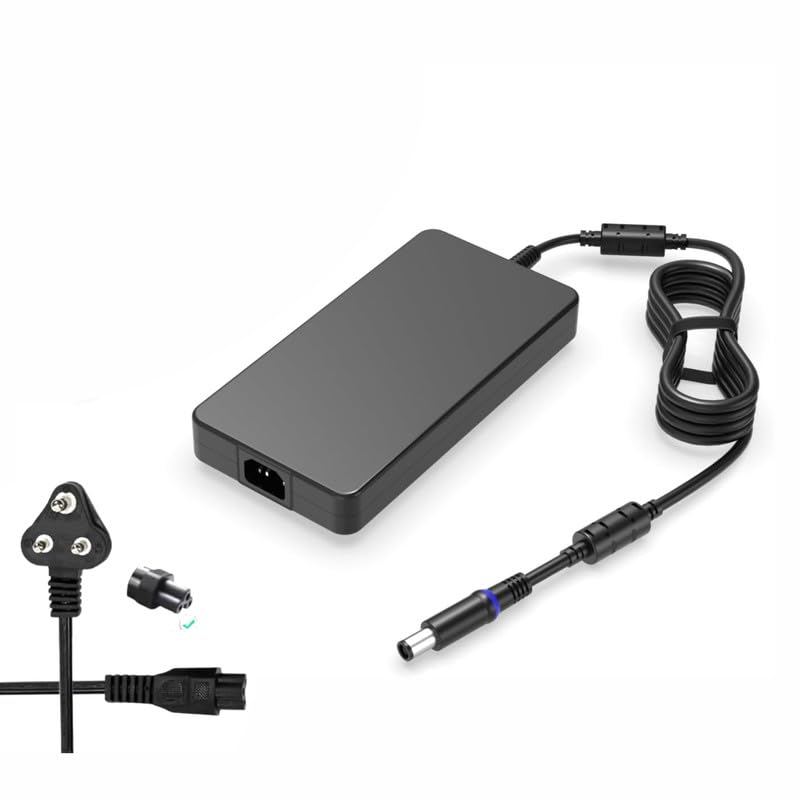 Image of FACTOTECH 240W 19.5V 12.3A Laptop Charger Replacement for Dell Alienware M17 R1 R2 R3 R4 R5 M17X R2 R3 M18X Area-51m R2 G5 G7 Adapter Power