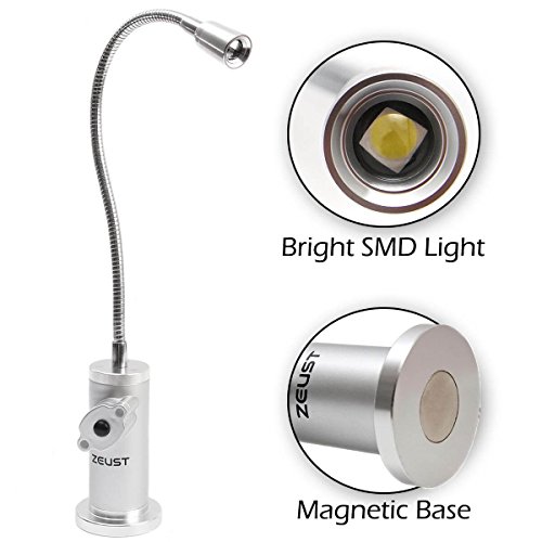 Zeust 'Capella' Barbecue Grill Light - Durable Magnetic BBQ Light with Flexible Goose-Neck, 100% Melt-Proof, Best Grilling Light for Gas/Electric/Charcoal Grills