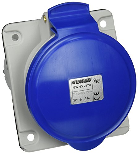 Socle Gewiss 63 iec femelle 3P+T 63 A 230V IP44 IP54 pour boîtier de distribution électrique