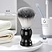 Shaving Brush Set for Men, 3 in1 Shaving Kit Includes Nylon Badger Hair Shaving Brush, Stainless Steel Shaving Bowl and Stand for Wet Shave