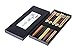 Heim Concept 5- Pairs Natural Wood Chopsticks Reusable Chinese Korean Japanese Chopsticks Set Bamboo Chop Stick