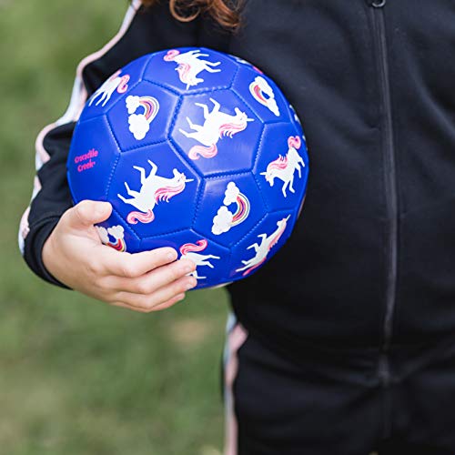 Crocodile Creek - Rainbow Unicorn - Kids Soccer Ball, 7" Size 3, 1 EA