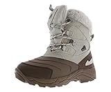 Pacific Mountain Womens Steppe Water-Resistant Winter Fashion Snow Boots Size 6.5, Color: Winter White/Brown
