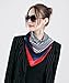 QBSM Womens 23.6 inch Satin Silk Feeling Formal Square Neck Scarf Head Hair Wraps Kerchief