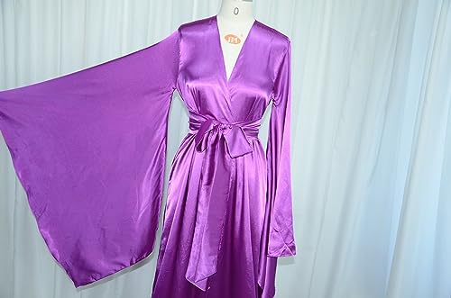 FAIOKAVER-Womens-Satin-Robe-Silky-Kimono-Bathrobes-for-Bride-Bridesmaids-Soft-Party-Robe-Comfy-Sleepwear