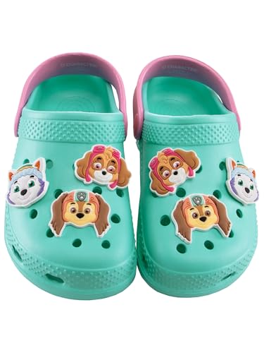 Paw Patrol Zapatos Niño, Zuecos Niña con Skye, Everest y Liberty Sandalias Niña De Verano, Zuecos Niño, Verde 30