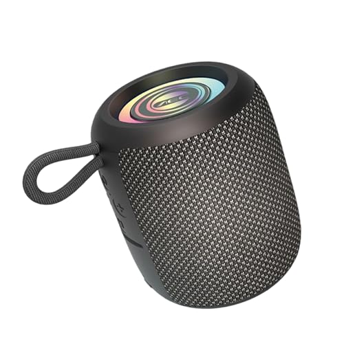 Genérico Altavoz Impermeable para Exteriores - Amplificador inalámbrico, Tiempo de reproducción de 5 Horas, Soporte para Tarjeta TF con luz | Escritorio para Viajes en casa, Fiesta en la Playa, pisci