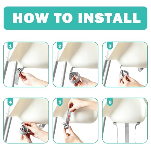 Image of High Chair Straps Replacement Compatible with IKEA Antilop /Keekaroo High Chair, Adjustable Sturdy Safety Strap Belt for Keekaroo High Chair
