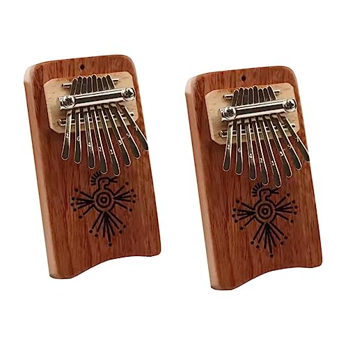 Kalimba piano à doigt portable Milisten 2 pièces pour s'initier à la musique