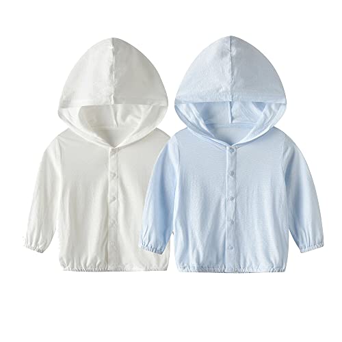 Image of Vivobiniya Baby Lightweight Sunscreen Hoodie Toddler Summer Sun Protection Outwear Breathable Coat Jacket 3m-5Y