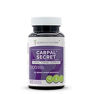 Secrets of the Tribe – Carpal Secret, Carpal Tunnel Support, Herbal Supplement Blend (60 Capsules)