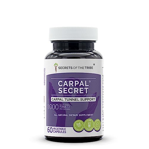 Secrets of the Tribe - Carpal Secret, Carpal Tunnel Support, Herbal Supplement Blend (60 Capsules)