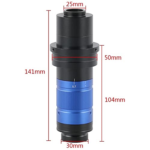 Microscope 300X 450X 600X Digital Monocular Continuous Zoom C-Mount Lens Microscope Camera(450X)