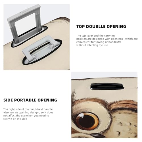 Luggage Cover Washable Elastic Suitcase Covers Cute Owl Travel Baggage Cover Fashion Anti-scratch Suitcase Protector Decoraitve Covers Fits 18-32 Inch Luggages X-Large4