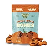 Gaines Family Farmstead Sweet Potato Dog Bones – 8 oz Bag, All-Natural, Single Ingredient, Grain-Free Dog Treats for Digestive Health, High Fiber - Training & Rewards, Made in USA