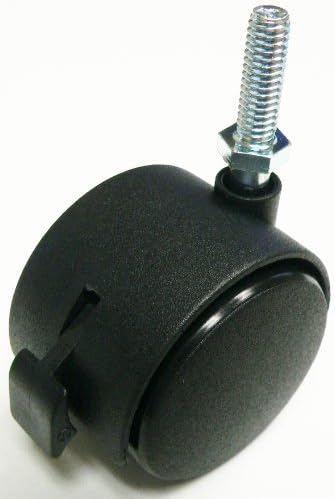2 Caster, Locking, Brake, M10-1.5 x 25mm, Pack of 4