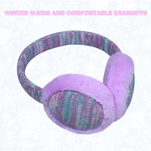 Girls Sequins Earmuffs for Winter Warm Plush Ear Cover Cold Weather Outdoor Toddler Kids Boys Cute Ear Warmer4
