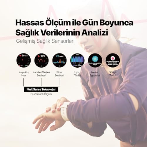 ttec Tempus Pro 34mm AMOLED Ekranlı Yuvarlak Alüminyum Kasa Akıllı Saat - Görsel 7