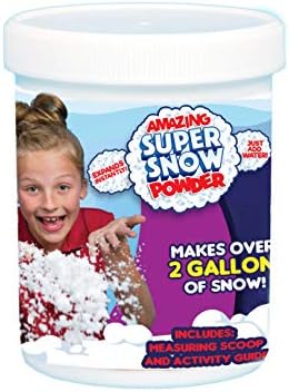 Amazing Super Snow Powder By Be Amazing! Toys Faux Snow Makes Over 2 Gallons Of Artificial Snow, Nontoxic Snow For Kids – Ages 4+