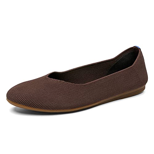 Image of Women's Ballet Flat Dressy Casual Knit Shoes Round Toe Women Mesh Flats