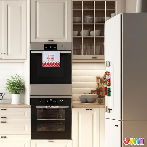 JOYIN 5 Pieces Christmas Kitchen Appliance Handle Covers for Kitchen Refrigerator Microwave Oven Dishwasher Decoration, Xmas Indoor Décor, Party Favor Supplies. - Image 3