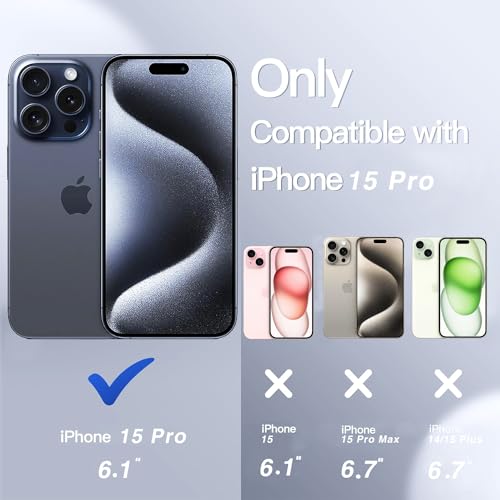 Coque iPhone 15 Pro robuste housse antichoc et anti-chute pour Apple 6,1 pouces - 2