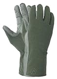 Pentagon Hommes Long Cuff Pilot Gants Olive Taille S