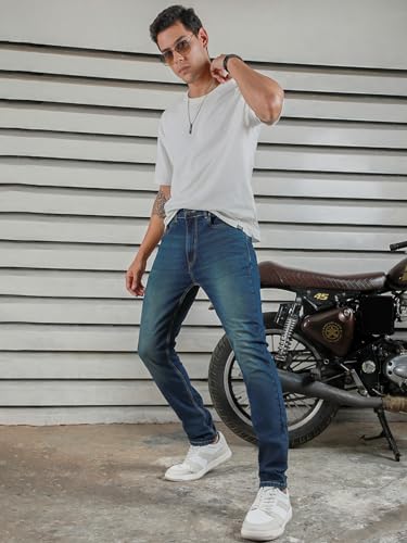 Image of HIGH STAR Men's Mid Rise Regular Jeans