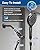 Shower Head with Handheld, High Pressure 5 Spray Mode Shower Head with Cleaning Mode to Clean Tub, Tile & Pets, 79 inch Stainless Steel Encryption Shower Hose, Wall Bracket & Plumber's Tape