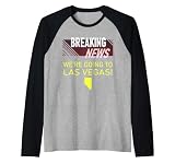 Breaking News We're Going to Las Vegas Vacation Announcement Raglan Baseball Tee