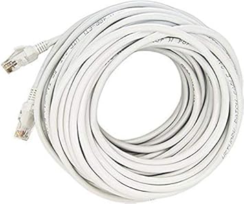 BigPlayer High Speed RJ45 cat6 Ethernet Patch Cable LAN Cable Internet Network Computer Cable Cord High Speed Gigabit Category 5E STP Wires for Modem, Router, LAN ADSL (15 MTR)- White