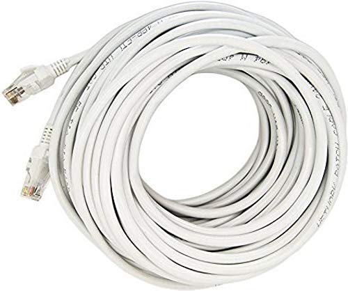 Image of BigPlayer 10 Meter RJ45 Cat6 Ethernet LAN Network Patch Cord for Router Modem Computer Internet Connection White
