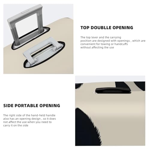 Cow Print Stretchable Luggage Covers for Suitcase TSA Approved, Dust Proof and Scratch Resistant Travel Luggage Protector for Carry On (22-24 in)4