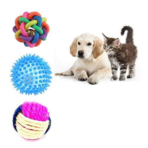 Pet Guard Ball Chew Teether Toys for Dog, Puppy, Cat, Kitten -Combo of 3 (B08QGJKR4R) Amazon Price History, Amazon Price Tracker