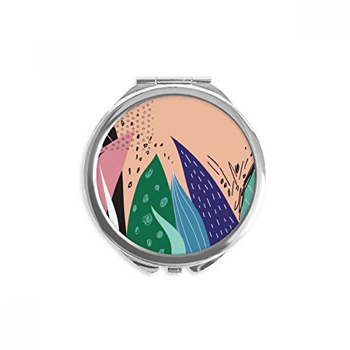 Miroir fait à la main plantes motif art multicolore : une idée cadeau utile