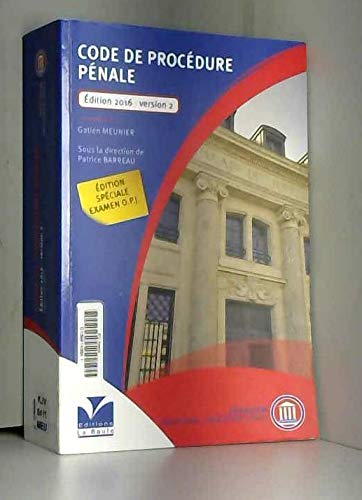 Code de procédure pénale relié 2016 version 2