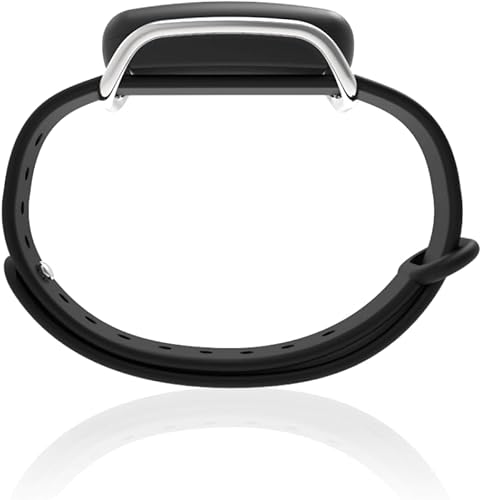 Miniatura 2 de Bond Touch En negro - Par de pulseras - Pulseras de conexión de larga distancia Plateado