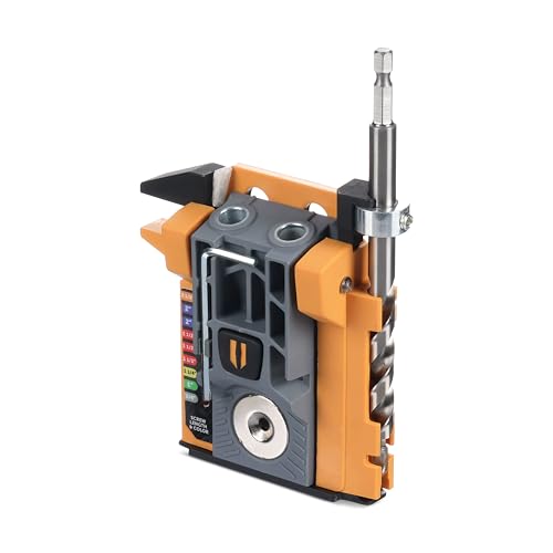 BORA Automatic Mini Pocket Hole Jig Kit for Woodworking Compact All-in-One Self Adjusting Woodworking Joinery Tool for Strong Joints BR-A170301