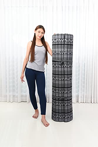 Image of Leewadee Extra Wide Thai Roll Mat 75 x 57 inches Kapok Firm