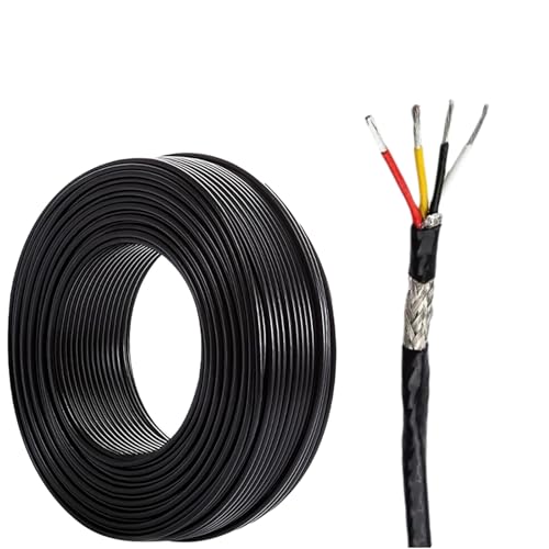 Câble blindé haute température AFPF 4 conducteurs 1mm² de 50m pour câblage industriel