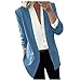 Produktbild Hniunew Pumps Sakko Damen Lässiger Büro Blazer MäDchen Manteljacke Neu Taschenmantel Lange Strickjacke Bequeme Knopflose Damenjacke Revers Cape Mantel Jacket Oberbekleidung Leicht Dünn